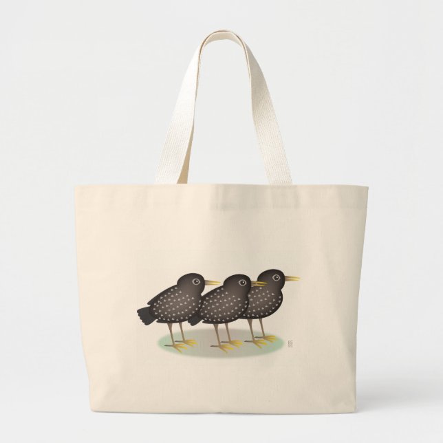 Bolsa Tote Grande 3 starlings (Frente)