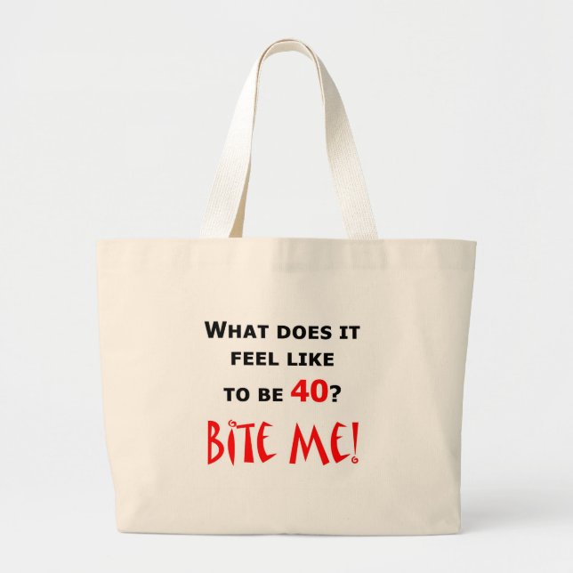 Bolsa Tote Grande 40 morda-me! (Frente)