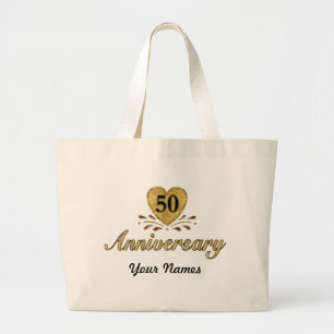 Bolsa Tote Grande 50º Aniversário - Dourado
