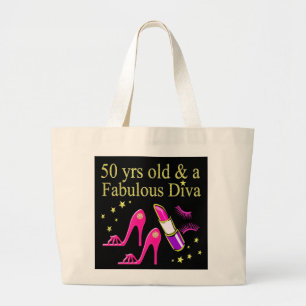 BOLSA TOTE GRANDE 50 ANOS DE IDADE E DIVA FABULOSA