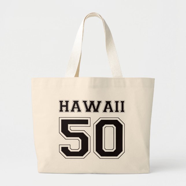 Bolsa Tote Grande 50 Havaí - preto (Frente)