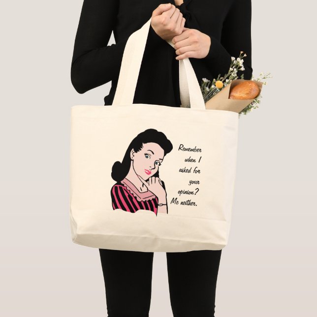 Bolsa Tote Grande 50 Woman Sarcasm (Frente (produto))