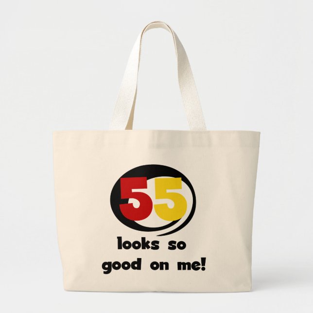 Bolsa Tote Grande 55 me parece tão bom com camisetas e presentes (Frente)