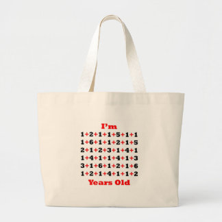 Bolsa Tote Grande 90 anos velho! Vermelho do preto