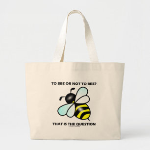 Bolsa Tote Grande À abelha ou não à abelha? Aquela é a pergunta