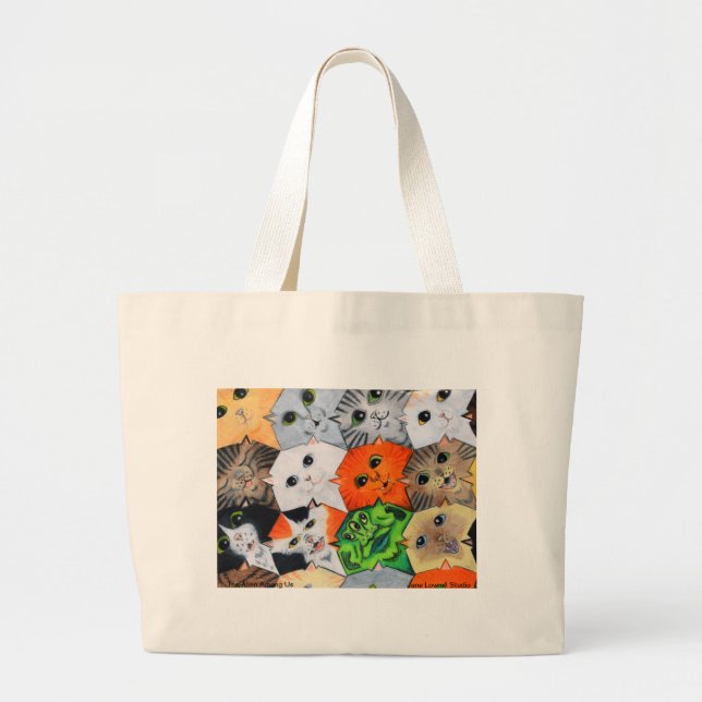 Bolsa Tote Grande A alienígena entre nós sacola (Frente)