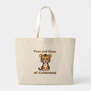 Bolsa Tote Grande A Altura da Camisa Tigre