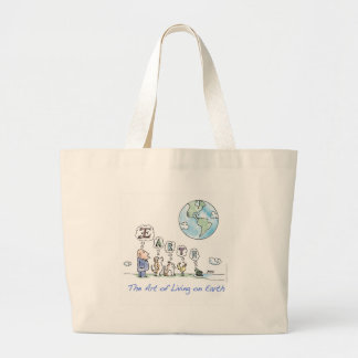 Bolsa Tote Grande A arte da vida no saco de terra