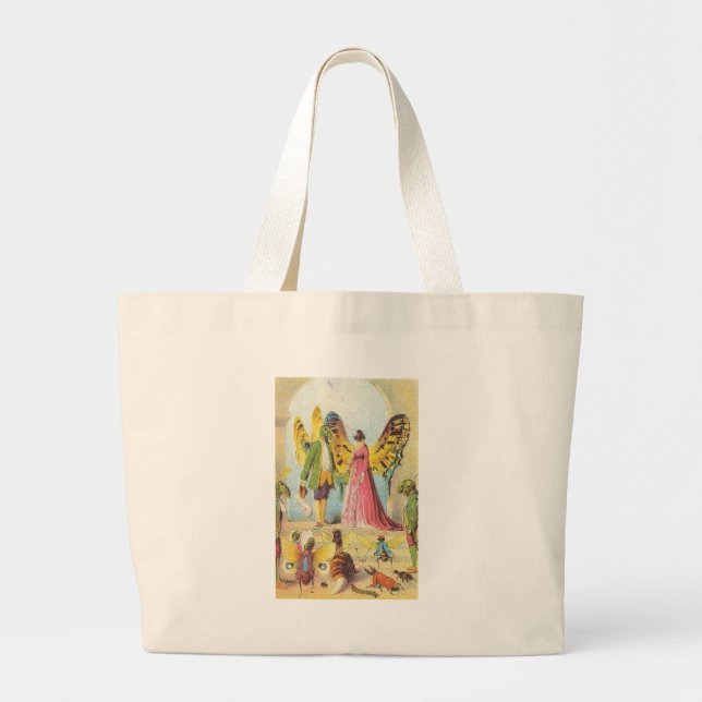 Bolsa Tote Grande A Bola da Borboleta (Frente)