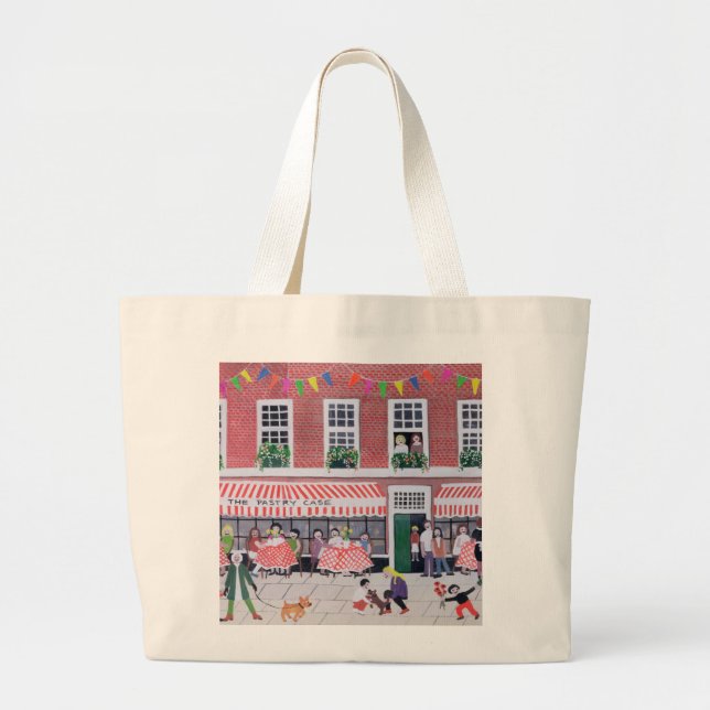 Bolsa Tote Grande A caixa 1994 da pastelaria (Frente)