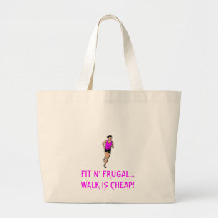 BOLSA TOTE GRANDE A CAMINHADA FRUGAL FIT DE N… É BARATA!