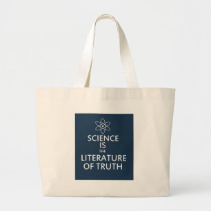 Bolsa Tote Grande A ciência é a literatura da verdade