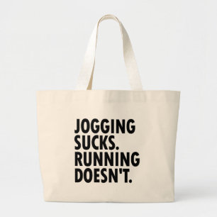 Bolsa Tote Grande A corrida suga. Funcionar não faz.