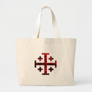 Bolsa Tote Grande A cruz de Jerusalem