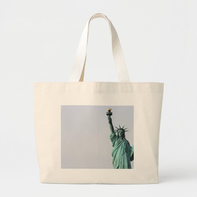 Bolsa Tote Grande A estátua da liberdade (Frente)