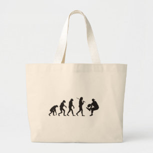 Bolsa Tote Grande A Evolução Do Baseball Pitcher