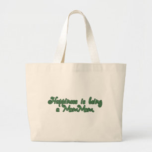 Bolsa Tote Grande A felicidade está sendo um MomMom