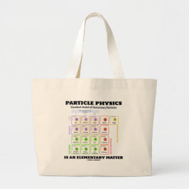 Bolsa Tote Grande A física de partícula é um modelo elementar da