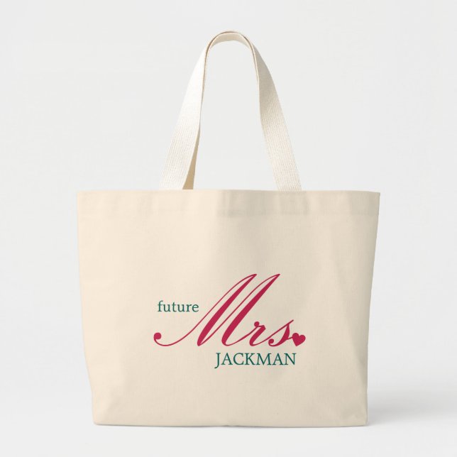Bolsa Tote Grande A futura sra personalizável (Frente)