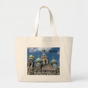 Bolsa Tote Grande A igreja da sacola derramada do sangue