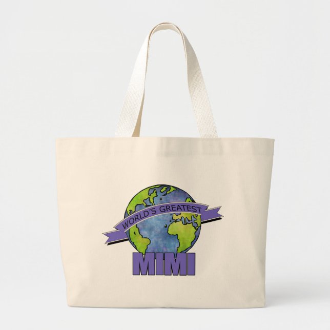 Bolsa Tote Grande A Melhor Mimi do Mundo (Frente)