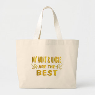 Bolsa Tote Grande A melhores tia & tio