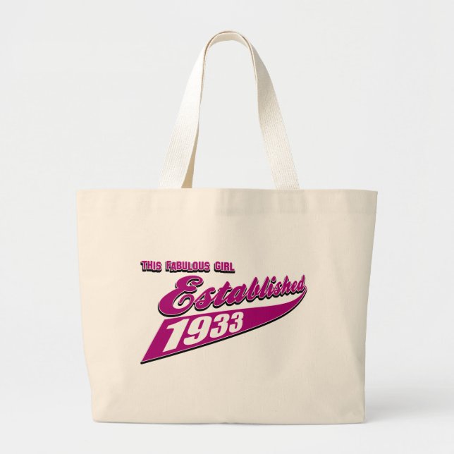 Bolsa Tote Grande A menina estabeleceu 80 (Frente)