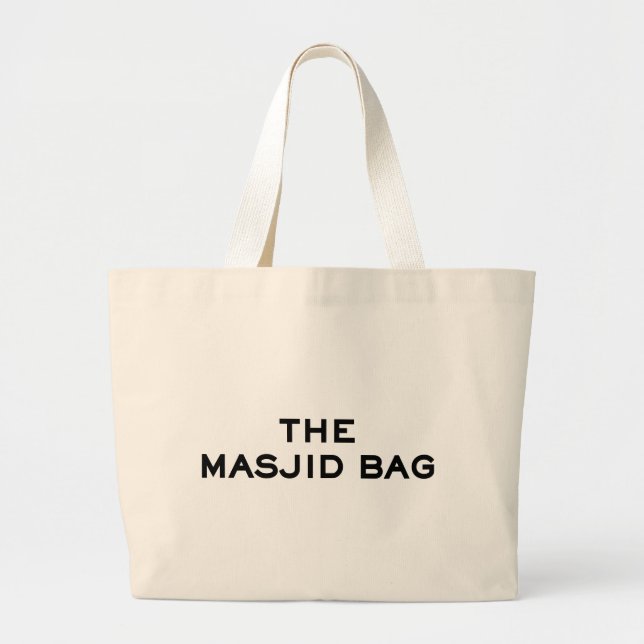 Bolsa Tote Grande A Mesquita Muçulmana Masjid Bag Ramadan Taraweh (Frente)