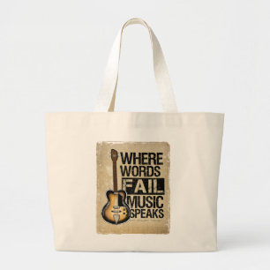 Bolsa Tote Grande a música fala