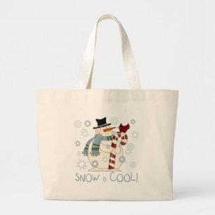 Bolsa Tote Grande A neve é Camisetas e presentes de férias Legal