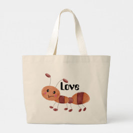 Bolsa Tote Grande A Pequena Saco de Amor da Formiga.