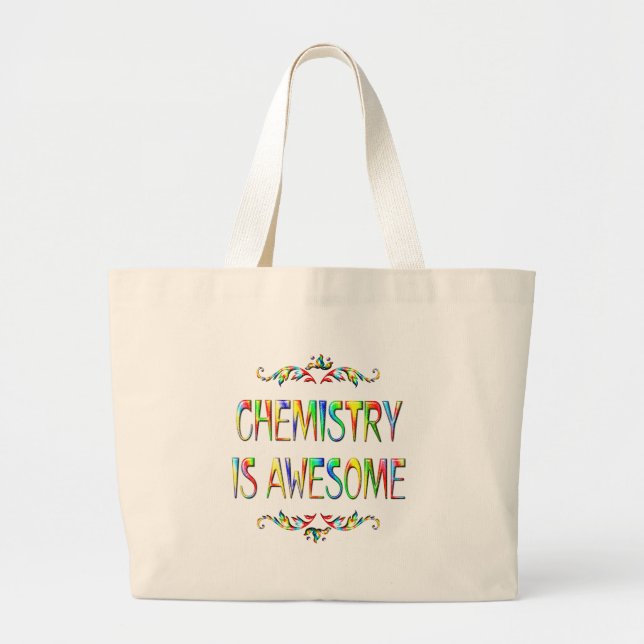 Bolsa Tote Grande A química é impressionante (Frente)