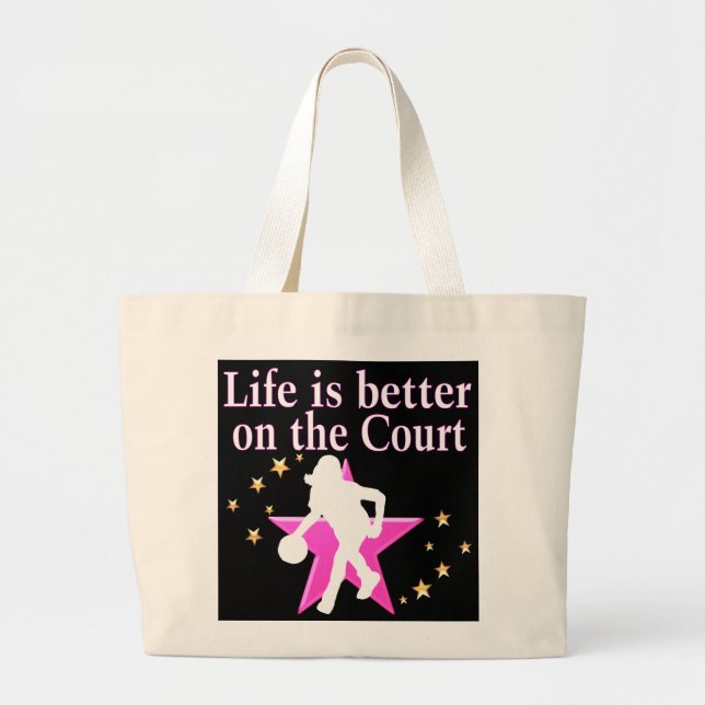 BOLSA TOTE GRANDE A VIDA É MELHOR NO TRIBUNAL (Frente)