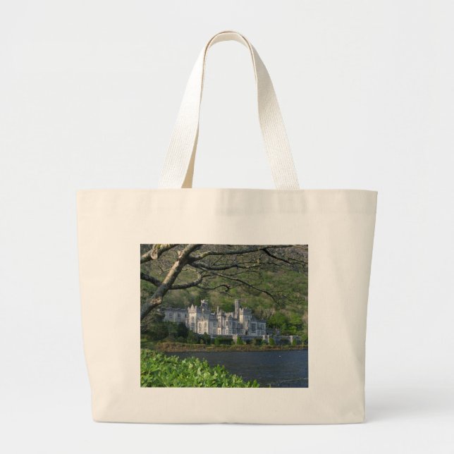 Bolsa Tote Grande Abadia de Kylemore no Connemara Ireland (Frente)