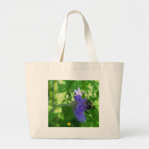 Bolsa Tote Grande Abelha na flor do botão