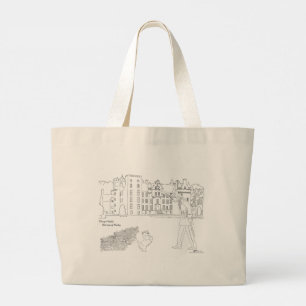 Bolsa Tote Grande Aboyne Castle Archer e Scottie Dog Tote Bag
