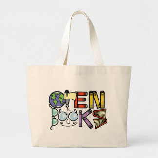 Bolsa Tote Grande Abra a sacola do jumbo dos livros