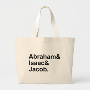 Bolsa Tote Grande Abraão Isaque Jacó 3 Patriarcas do Judaísmo