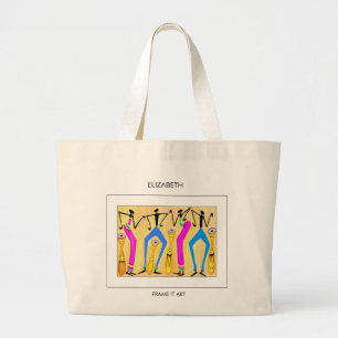 Bolsa Tote Grande Abstrato, Arte Africana, Oração Fpartidária