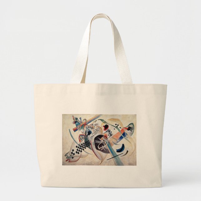 Bolsa Tote Grande Abstrato de composição Kandinsky (Frente)