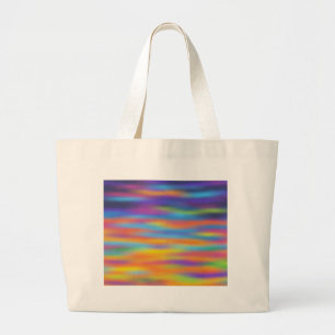 Bolsa Tote Grande Abstrato Desert Sunset Sky Trabalho de arte