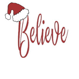 Bolsa Tote Grande Acredite no Natal com o Papai Noel vermelho