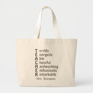 Bolsa Tote Grande Acrônimo para Professores