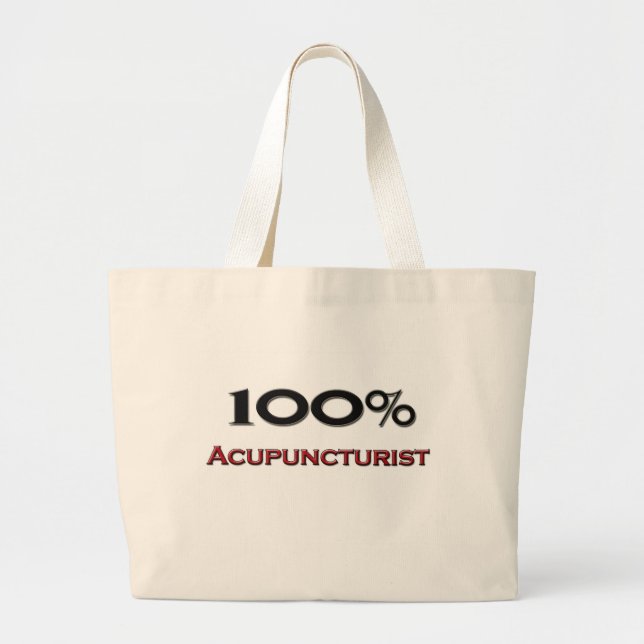 Bolsa Tote Grande Acupuncturist de 100 por cento (Frente)