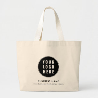 Bolsa Tote Grande Adicionar logotipo de negócios Minimalista Promoçã