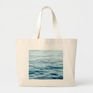 Bolsa Tote Grande Água azul ondulada