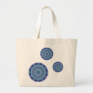 Bolsa Tote Grande Água Mandala Tote Bag