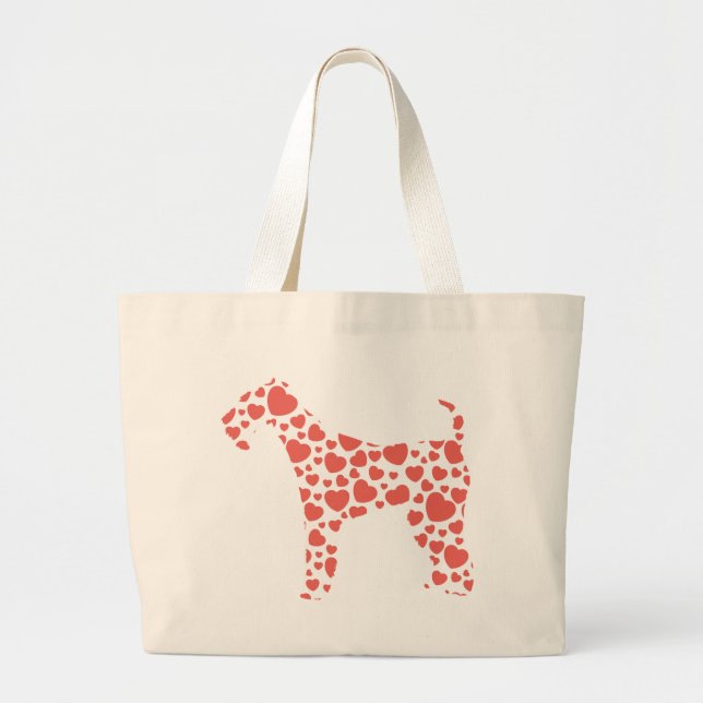 Bolsa Tote Grande Airedale Terrier (Frente)