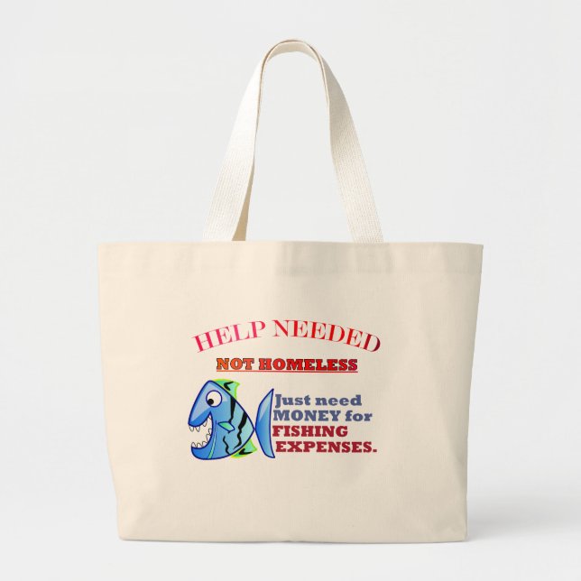 BOLSA TOTE GRANDE AJUDA NECESSÁRIA. (Frente)