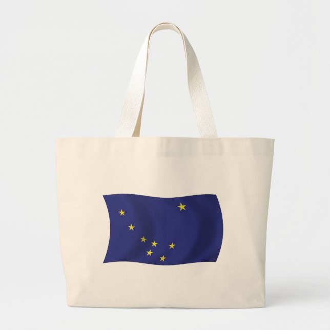 Bolsa Tote Grande Alaska Flag Tote Bag (Frente)